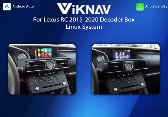 Viknav Linux System For Lexus RC 2015-2020 Wireless Apple CarPlay Android Auto Only Support Original Car OEM Screen
