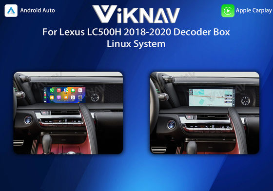 Viknav Linux System For Lexus LC500H 2018-2020 Wireless Apple CarPlay Android Auto Only Support Original Car OEM Screen