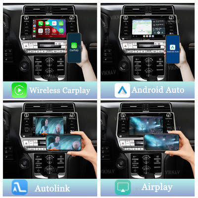 Viknav Linux System For Toyota Prado 2018-2021 Decoder Box Wireless Apple CarPlay Android Auto Only Support Original Car