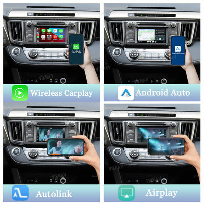 Viknav Linux System For Toyota RAV4 2013-2018 Decoder Box Wireless Apple CarPlay Android Auto Only Support Original Car