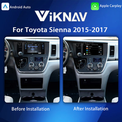 Viknav Linux System For Toyota Sienna 2015-2017 Decoder Box Wireless Apple CarPlay Android Auto Only Support Original Ca