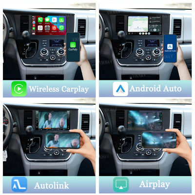 Viknav Linux System For Toyota Sienna 2015-2017 Decoder Box Wireless Apple CarPlay Android Auto Only Support Original Ca