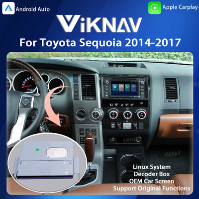Viknav Linux System For Toyota Sequoia 2014-2017 Decoder Box Wireless Apple CarPlay Android Auto