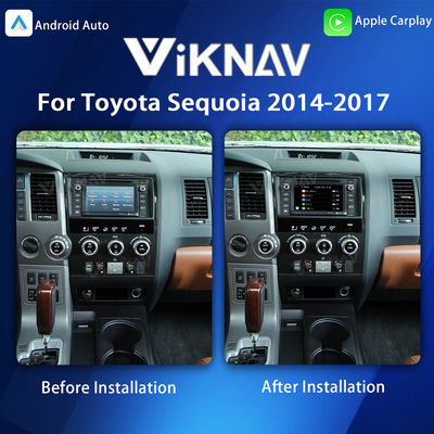 Viknav Linux System For Toyota Sequoia 2014-2017 Decoder Box Wireless Apple CarPlay Android Auto