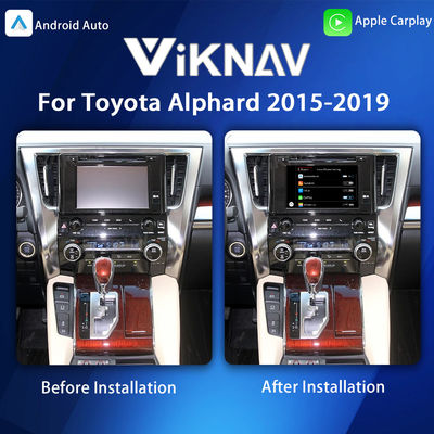 Viknav Linux System For Toyota Alphard 2015-2019 Decoder Box Wireless Apple CarPlay Android Auto