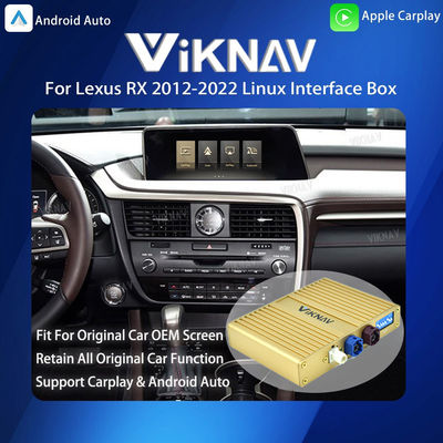 Viknav Linux System For Lexus RX 2012-2022 Wireless Apple CarPlay Android Auto Only Support Original Car OEM Screen