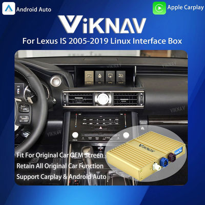 Viknav Linux System For Lexus IS 2005-2019 Wireless Apple CarPlay Android Auto Only Support Original Car OEM Screen