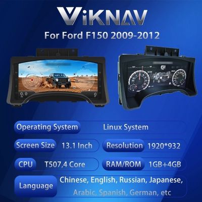VIKNAV Digital Cluster Car SpeedoMeter For Ford F150 Raptor 2009-2012