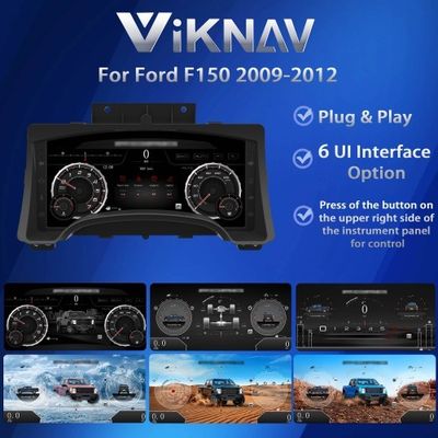 VIKNAV Digital Cluster Car SpeedoMeter For Ford F150 Raptor 2009-2012