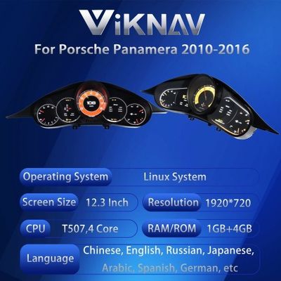 VIKNAV Digital Cluster Car Speedometer For Porsche Panamera 2010-2016