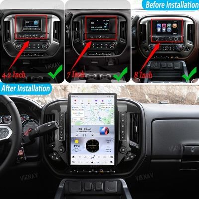VIKNAV 14.4'' Car Radio For Chevrolet Silverado / GMC SIERRA 2013-2018 （Black）