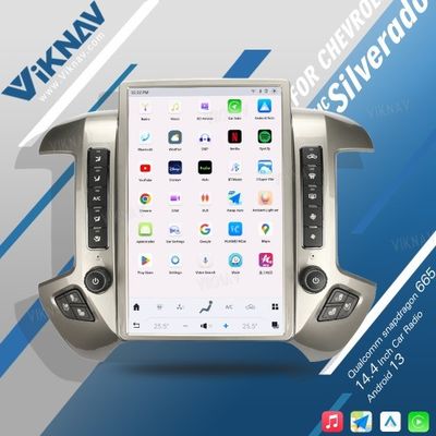 VIKNAV 14.4'' Car Radio For Chevrolet Silverado / GMC SIERRA 2013-2018 （Sliver）
