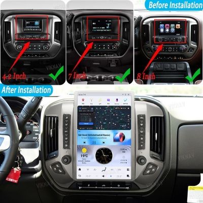 VIKNAV 14.4'' Car Radio For Chevrolet Silverado / GMC SIERRA 2013-2018 （Sliver）