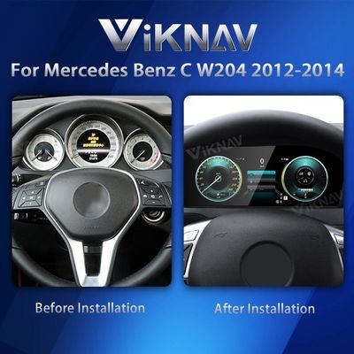 VIKNAV 12.3" Digital Speedometer for Mercedes Benz C-Class W204 2012-2014