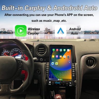 VIKNAV 13.6" Car Radio For Nissan Skyline GTR 2008- 2017 HD Touch Screen Android Head Unit