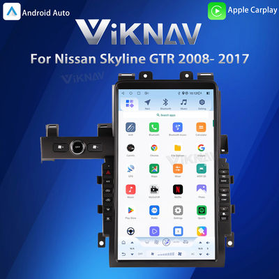 VIKNAV 13.6" Car Radio For Nissan Skyline GTR 2008- 2017 HD Touch Screen Android Head Unit