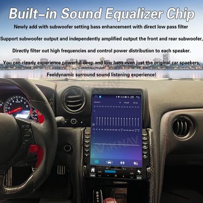 VIKNAV 13.6" Car Radio For Nissan Skyline GTR 2008- 2017 HD Touch Screen Android Head Unit