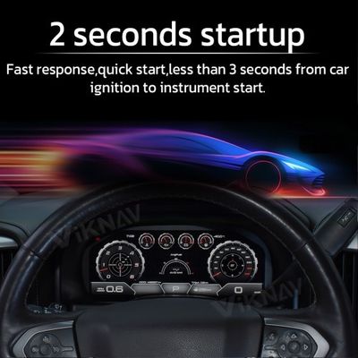 Viknav 13 Inch Car Digital Cluster For Chevrolet Silverado GMC SIERRA 2014-2018 LCD Car Digital Speedometer Dashboard Panel Instrument Panel Virtual Cockpit