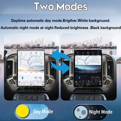 VIKNAV 15.6'' Car Radio For Chevrolet Silverado / GMC SIERRA 2014-2018 （Sliver）