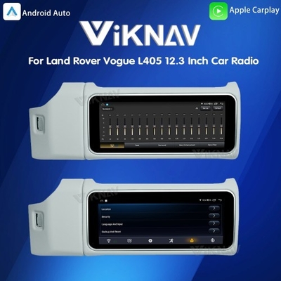 Viknav 12.3 Inch Touch Screen Car Radio For Land Rover Range Rover Vogue L405 2013-2017 Multimedia Player GPS Navigation Head Unit (Ivory)