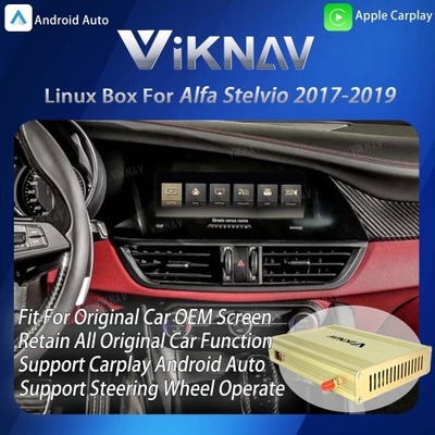 Viknav Linux Interface Box for Alfa Stelvio 2017-2019 Wireless CarPlay Android Auto