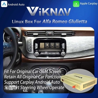 ViKNAV Linux Interface Box for Alfa Romeo Giulietta with Wireless CarPlay