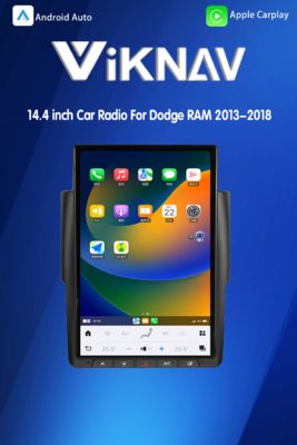 VIKNAV 14.4 " Car Radio For Dodge RAM 2013-2018 Wireless Carplay Android