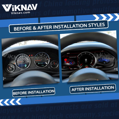 VIKNAV ODM 12.3 Inch Digital Dash Cluster Speedometer For Jeep Wrangler 2011-2017 LCD JK