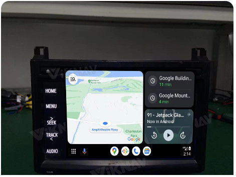 Viknav Linux System OEM Car For Toyota 4Runner Panasonic 2014-19 Upgrade Decoder Box MuItimedia Wireless  CarPlay