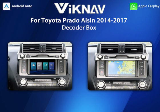 Viknav Linux System OEM Car For Toyota 4Runner Aisin 2014-2017 Upgrade Decoder Box MuItimedia Wireless CarPlay