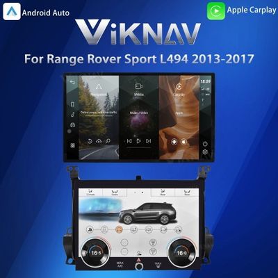 VIKNAV Car Radio AC Panel For Land Range Rover Sport L494 2013-2017 Wireless Carplay