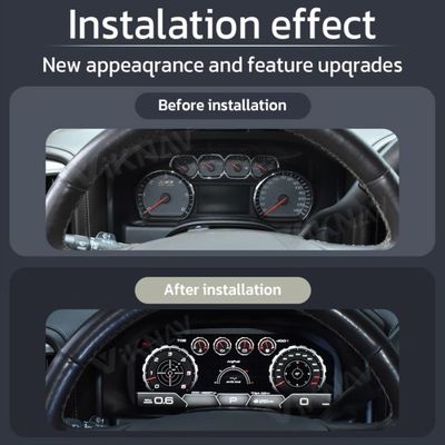 Viknav 13 Inch Car Digital Cluster For Chevrolet Silverado GMC SIERRA 2014-2018 LCD Car Digital Speedometer Dashboard Panel Instrument Panel Virtual Cockpit