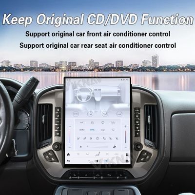 VIKNAV 15.6'' Car Radio For Chevrolet Silverado / GMC SIERRA 2014-2018 （Sliver）