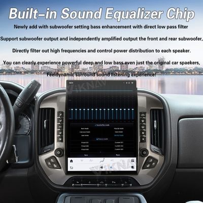 VIKNAV 15.6'' Car Radio For Chevrolet Silverado / GMC SIERRA 2014-2018 （Sliver）