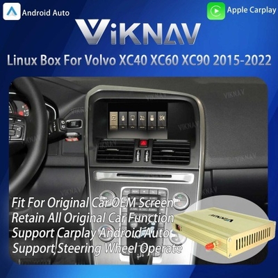 ViKNAV Linux Interface Box for Volvo XC40 XC60 XC90 2015-2022 with Wireless CarPlay