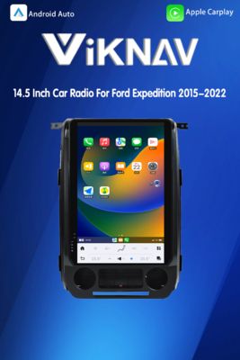 Viknav 14.5 Inch Car Radio For Ford Expedition 2015-2022 Touch Screen Android Auto Stereo Head Unit GPS Nagivation